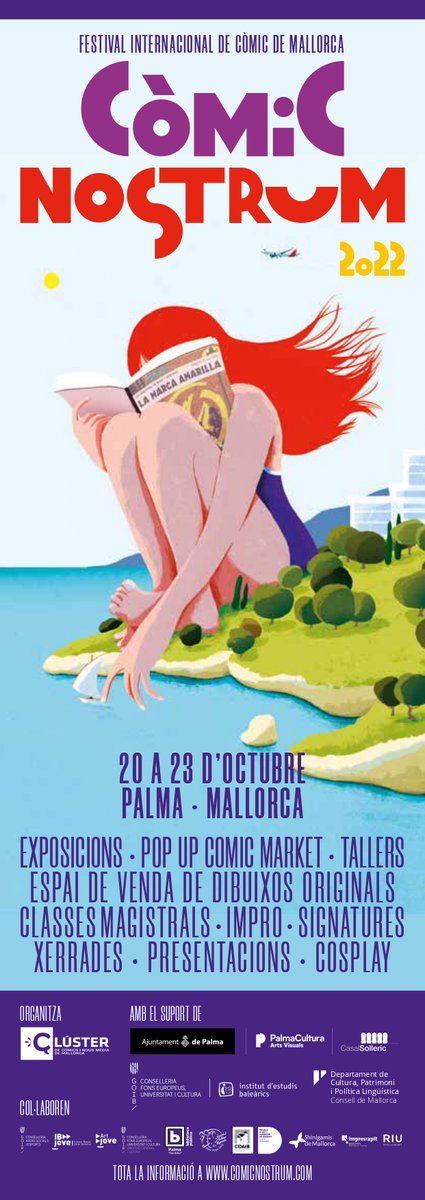 comicnostrum's tweet photo. ¡¡ 𝐏𝐫𝐨𝐠𝐫𝐚𝐦𝐚 𝐝𝐞𝐥 𝐂𝐨̀𝐦𝐢𝐜 𝐍𝐨𝐬𝐭𝐫𝐮𝐦 𝟐𝟎𝟐𝟐!! 
Exposicions, classes magistrals, autors convidats, tallers, presentacions, 𝙋𝙤𝙥 𝙐𝙥 𝘾𝙤𝙢𝙞𝙘 𝙈𝙖𝙧𝙠𝙚𝙩, Cosplay, noves experiències us esperen a partir del 20 d'octubre.
>Programa
https://t.co/Mk8VpcT4cf https://t.co/ppbmHIBYvh