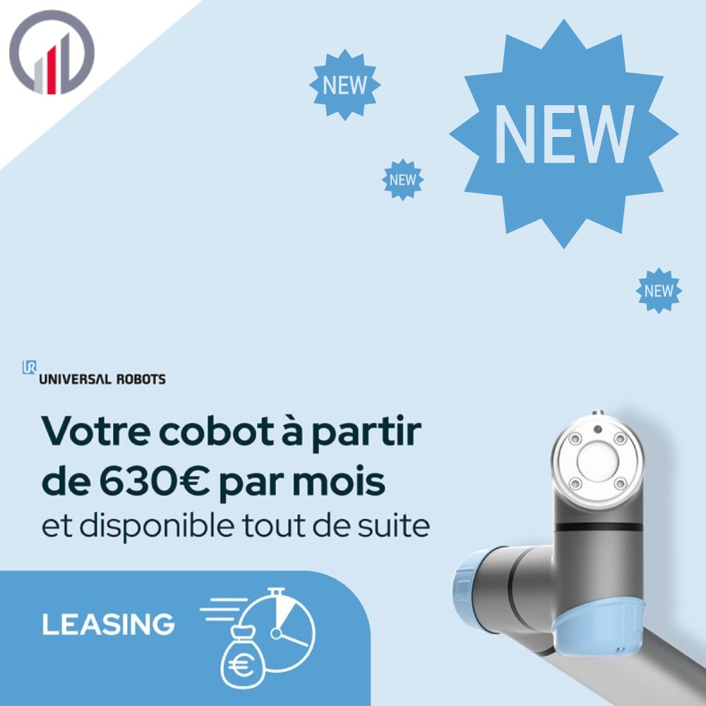 🚨 ALERTE BON PLAN #Universal Robots ! 🚨

UR Solution Finance propose le #leasing pour la cobotique ! 💸

Bénéficiez rapidement d'une solution d'#automatisation compatible avec vos besoins !🎯

👉 Pour plus d'informations, contactez-nous : contact@hmi-mbs.fr