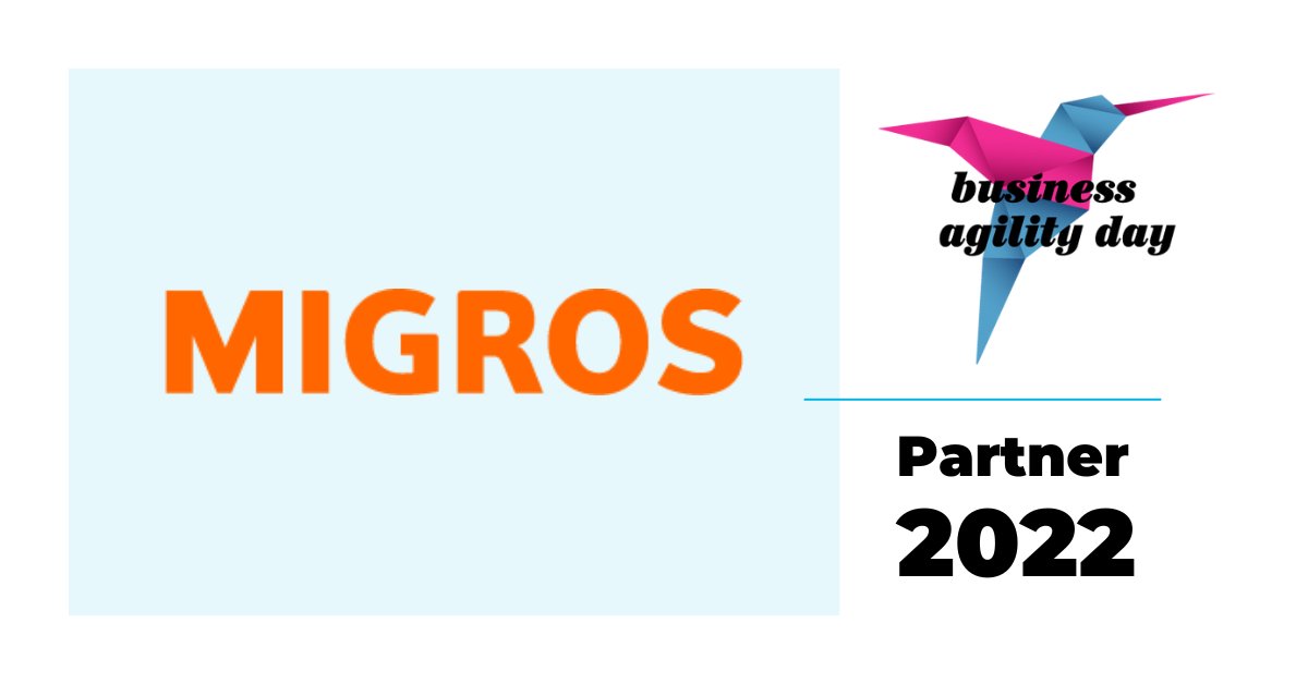 We are delighted to have Migros as a Gold Partner for this year's Business Agility Day.
Meet Migros at the conference on Nov 24 and exchange ideas with their agility experts and enthusiasts!
Learn more about the conference program: bit.ly/3fHxy6J

#Migros #Agile