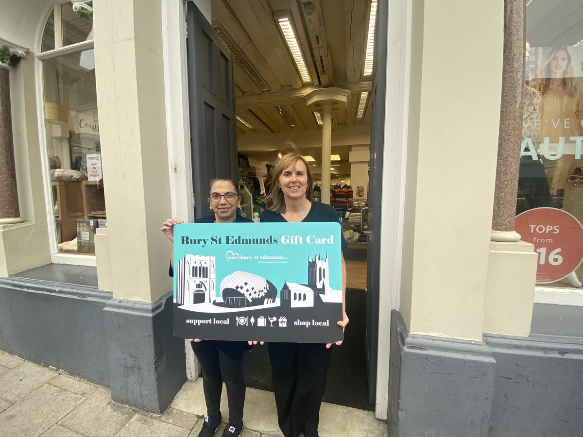 Delighted that yet another two @BID_OurBuryStEd members have chosen to accept our gift card. Welcome <a href="/ewmonline/">EWM</a> &amp; <a href="/EvidenceRoomBSE/">Evidence Room BSE</a> This card makes a great gift with over 60 businesses in <a href="/ourburysteds/">Our Bury St Edmunds</a> accepting the card &amp; see the launch over £85k has been spent on the cards!
