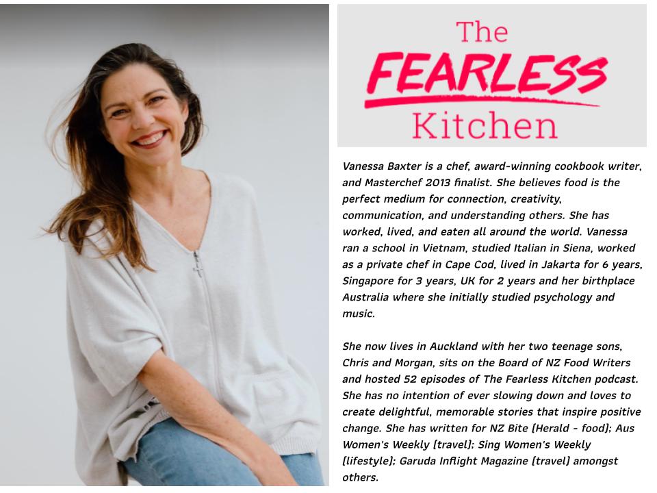 Vanessa Baxter will be joining in to share her Mahi with Kaiako and other Foodies.
THURSDAY 20TH OCTOBER <a href="/7PM/">Huong Le</a>
Register here: bit.ly/3fyDkHC
vanessabaxter.co.nz