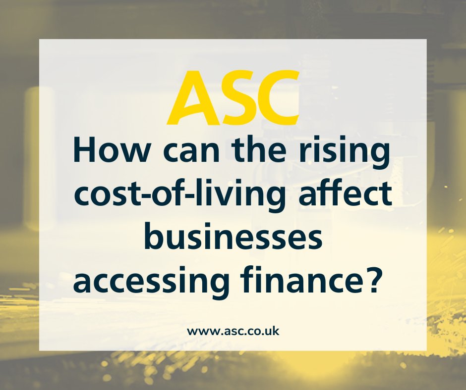 How can the rising cost-of-living affect businesses accessing finance?

asc.co.uk/cost-of-living…

#ascfinance #broker #finance #loan #property #mortgage #costofliving #help