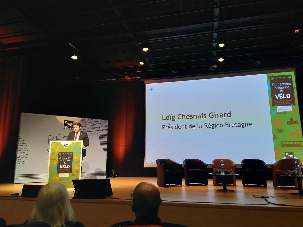 Solcy est présent à la première conférence bretonne du vélo à Saint-Brieuc.

<a href="/LoigCG/">Loïg Chesnais-Girard</a> : "il n'y aura pas le vélo de la ville et la voiture de la campagne. Le vélo, c'est pour tous les territoires !"