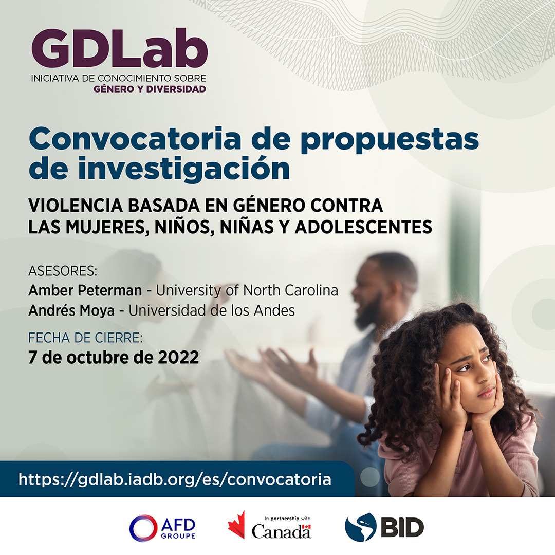 a_peterman's tweet photo. 📢 ¡Últimos días para aplicar a GDLab!  
 
Buscamos investigadoras(es) con ganas de hacer frente a la VBG contra mujeres, niños, niñas y adolescentes en América Latina y el Caribe 🌎 
 
@VeronicaFrisan1 @Andr3sMoya @the_IDB 

Registro y lineamientos: https://t.co/Ww8FqHPRpL https://t.co/BtEjnuJjxa