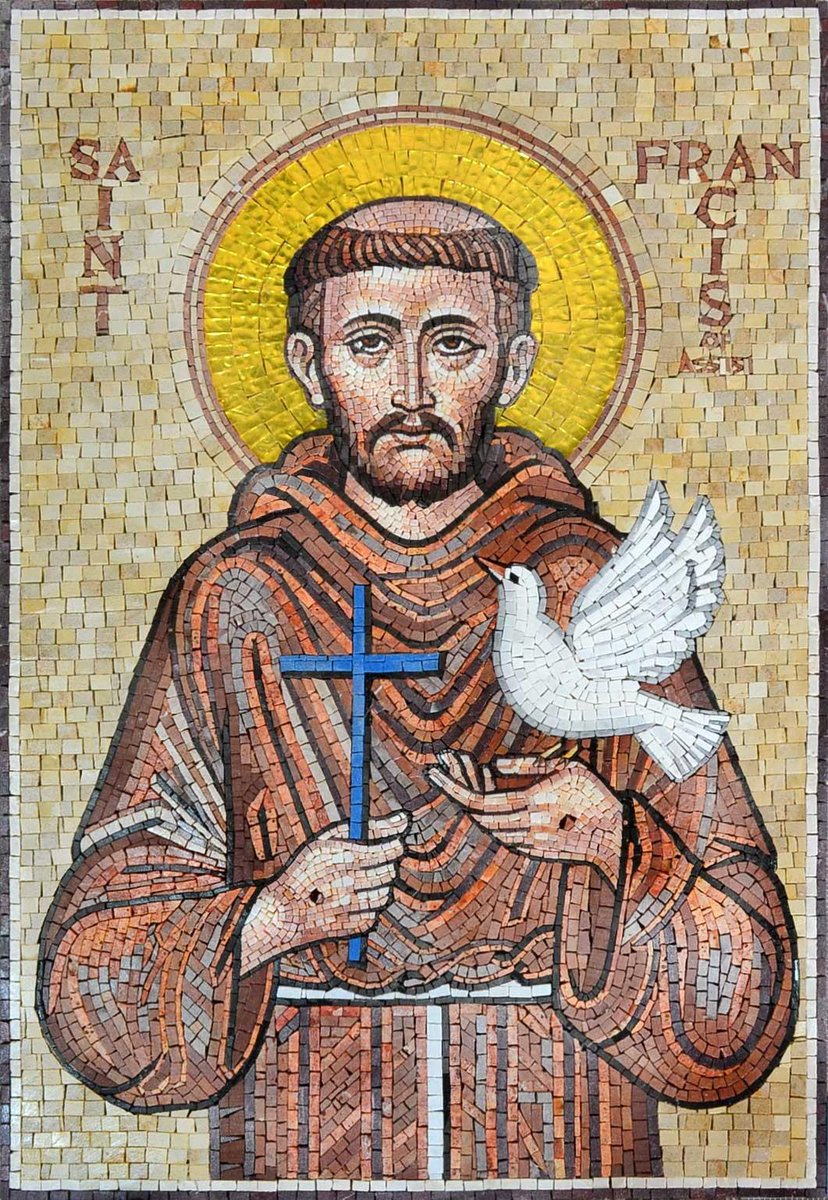 Today is the Feast of Saint Francis of Assisi, 1181 - 1226, abandoned all things for the love of Christ, founded the Friars Minor, and with Saint Clare, the Poor Clares. For the last two years of his life he suffered the stigmata. Patron saint of ecologists.