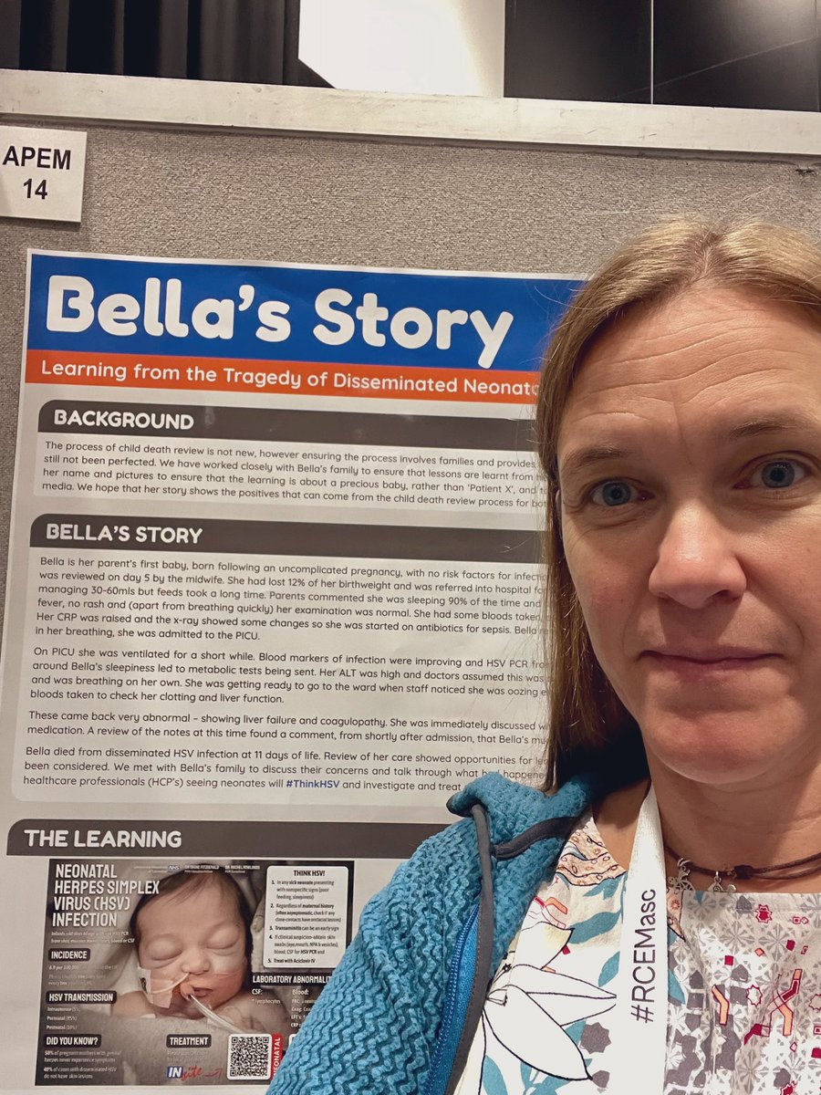 research_er's tweet photo. Top EM stories: @rachrwlnds: 'Proud to be at #RCEMasc presenting #BellasStory Highlighting the dangers of disseminated HSV infection and how we can work collaboratively with bereaved families.
#ThinkHSV
@EM3FOAMed @KitT… https://t.co/IQvTFAa0KG, see more https://t.co/QL0YoIo7wG
