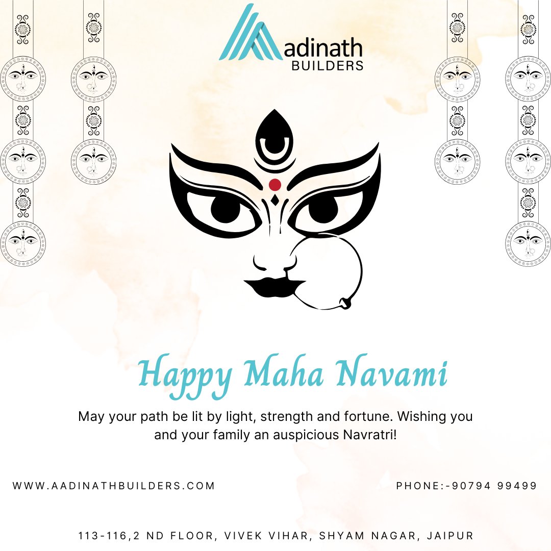 aadinathBuilder's tweet photo. May this festival flood your life with the colours of joy and prosperity. May Maa Durga’s heavenly blessings remain with you always. Happy Durga Navami. https://t.co/sMBikZjyxi