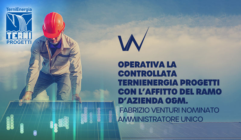 <a href="/algoWatt/">algoWatt</a>: Operativa la controllata #TerniEnergia Progetti con l’affitto del ramo d’azienda O&amp;M. Fabrizio Venturi nominato Amministratore unico
algowatt.com/operativa-la-c…