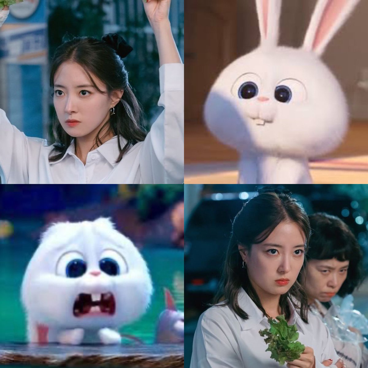 kikoo1124's tweet image. 이세영=🐰 반쪽아니완전카피..🤍