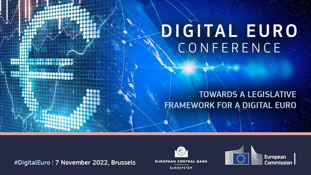 EU_Finance's tweet photo. Registrations are now open for the Digital Euro conference!
🙋🏻‍♀️https://t.co/NKtf6xOJqa

Get your (virtual or physical) seat at this major event co-organised by @EU_Commission &amp; @ECB with @Lagarde @VDombrovskis @McGuinnessEU @PaoloGentiloni @ThierryBreton &amp; many more!

#DigitalEuro https://t.co/uFlRRSA4Bj
