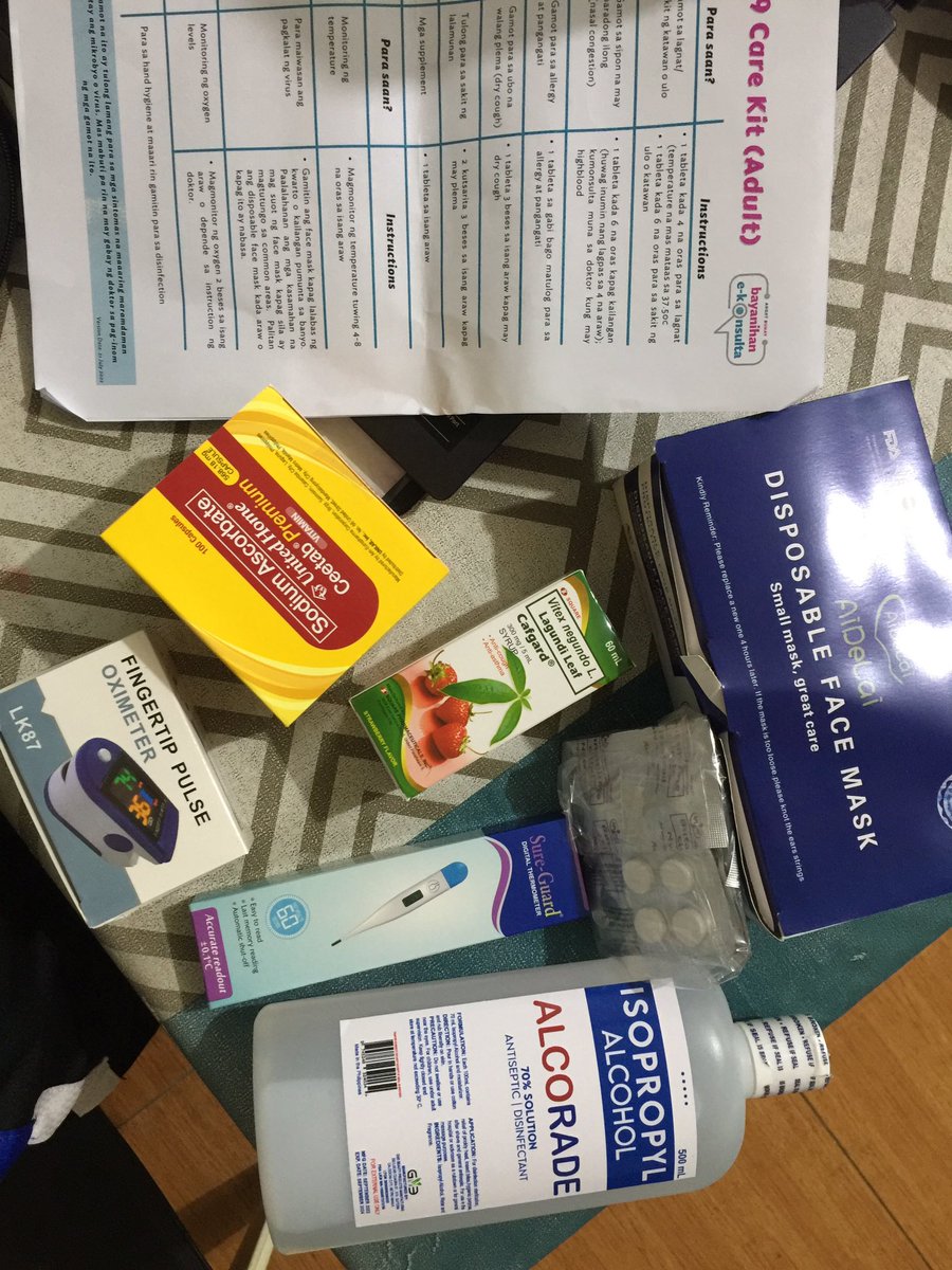 danemckevin's tweet photo. nagtry lang ako mag msg last sat. may nagentertain agad (ms.  jen) then may tumawag na volunteer doctor (dr. viray) from for consultation. then today may dumating na covid19 care kit. salamat po @angatbuhay_ph and atty. @lenirobredo ! 🌷

disclaimer: wala po akong covid https://t.co/ZFAxbU79zW