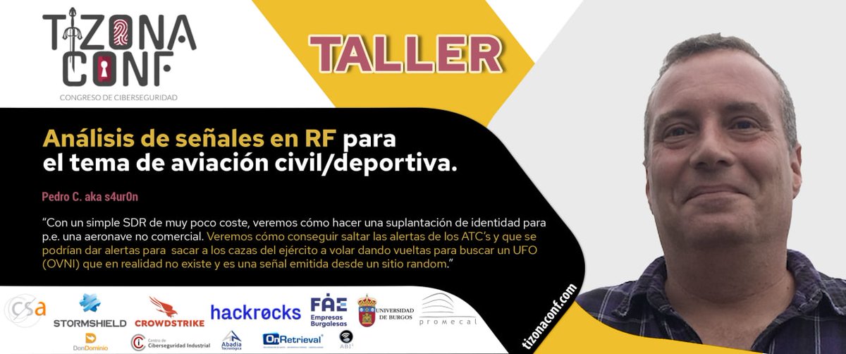 tizonaconf's tweet photo. Abierta la inscripción en  los talleres del sábado 15!
Además tendremos ponencias también todo el día
Iníciate en SDR
https://t.co/ONsiT4qEfx
Gracias a
@UBUEstudiantes
CSA
@Stormshield
@CrowdStrike
@FAEBurgos
@hackrocks_
@DonDominio
@abadiatec
@info_CCI
@GrupoPromecal
#Tizonaconf https://t.co/jlEq09cfIn