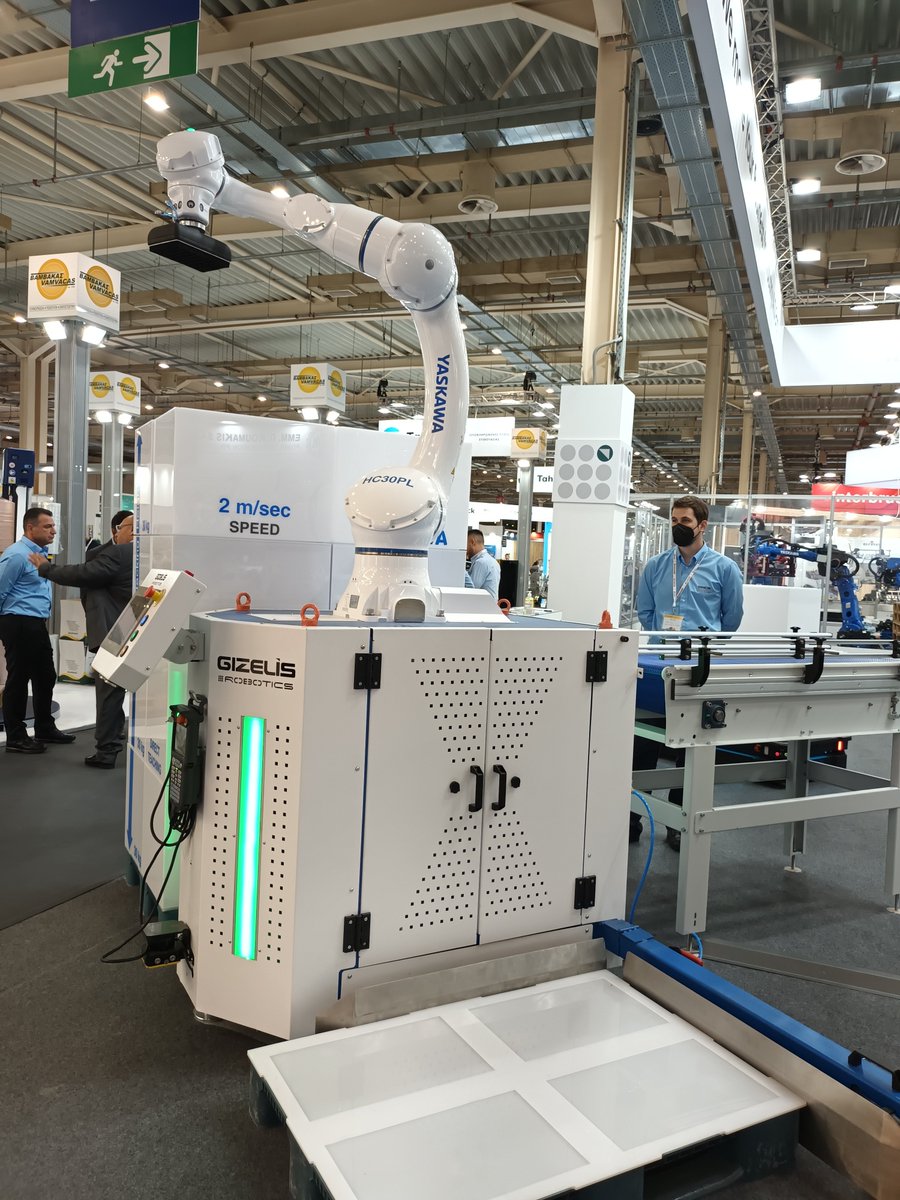 Great success for @GizelisRobotics@Syskevasia2022! Our visitors met the future with @GizelisRobotics! We had the chance to present our state-of-the-art, innovate and sustainable Robotic Solutions for packaging & palletizing! We move your Business to Industry 4.0 Era!