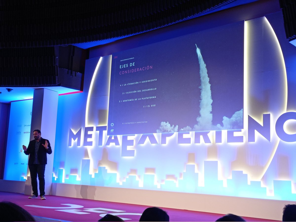 IPMARK's tweet photo. "Los videojuegos son la antesala y el campo de pruebas del #metaverso". #CongresoDEC @Asociacion_DEC #Metaexperience https://t.co/9PXEBTCYdr