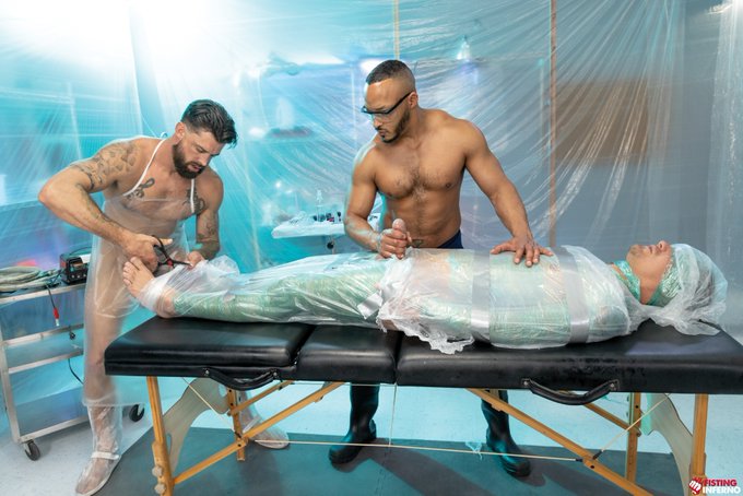 3 pic. NEW SCENE: check out @DillonDiaz11 @LoveIsaacX and @THEALPHAWOLFE1 in 'Wrapped' OUT NOW @Raging_Stallion