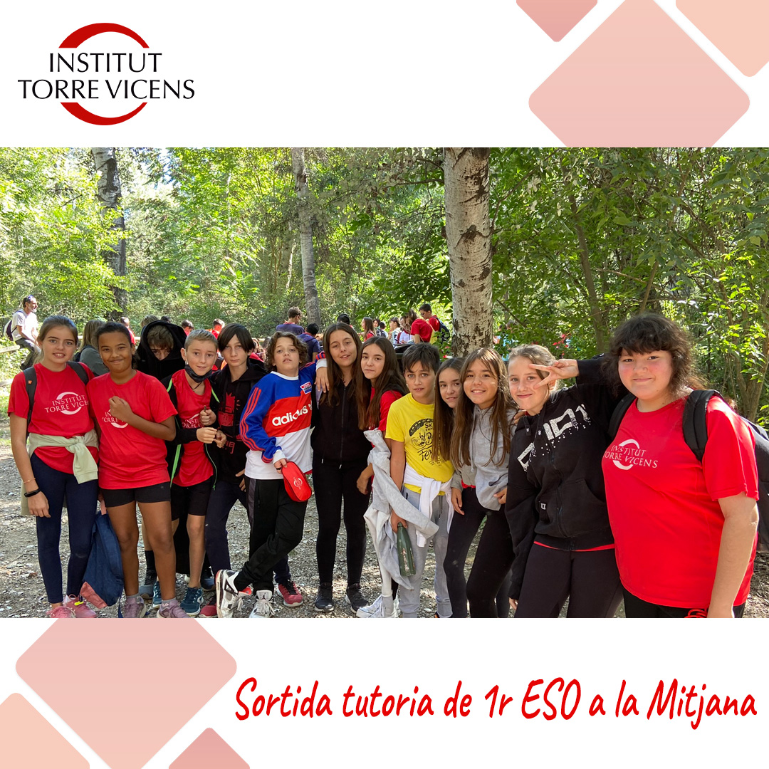 El divendres 30 de setembre l'alumnat de 1r ESO de l'Institut Torre Vicens va realitzar una sortida tutoria a la Mitjana de Lleida. L'objectiu d'aquesta sortida és millorar la convivència i la relació entre els nois i noies del grup- classe.

S'ho han passat genial!
