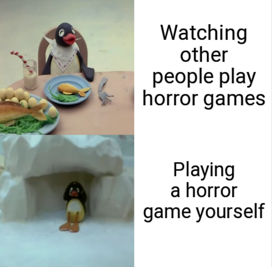 EBGamesAus's tweet photo. It's a completely different experience. 😄😱

📷: u/ global-ear9206

#ebgamesaus #videogames #gaming #gamingmemes #horrorgames https://t.co/adHGfqjEle
