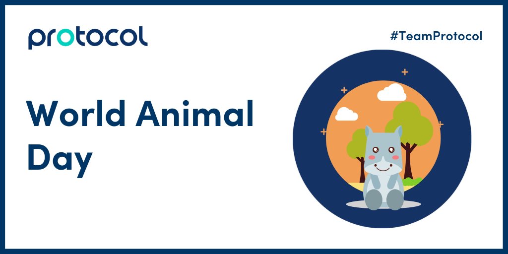 Protocol_Rec's tweet image. Happy World Animal Day! Today aims to raise the status of animals in order to improve welfare standards around the globe. #WorldAnimalDay #TeamProtocol