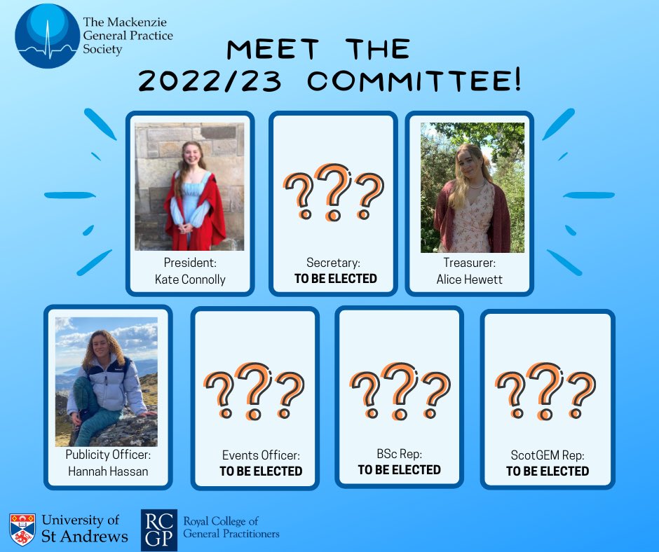 StAndrewsGPSoc's tweet photo. Tonight we are hosting our annual EGM where we will be voting in our remaining committee members for the upcoming 2022/23 academic year!🗳️ We are looking forward to welcoming in our new committee!🌟 https://t.co/vX1pGpjt0j