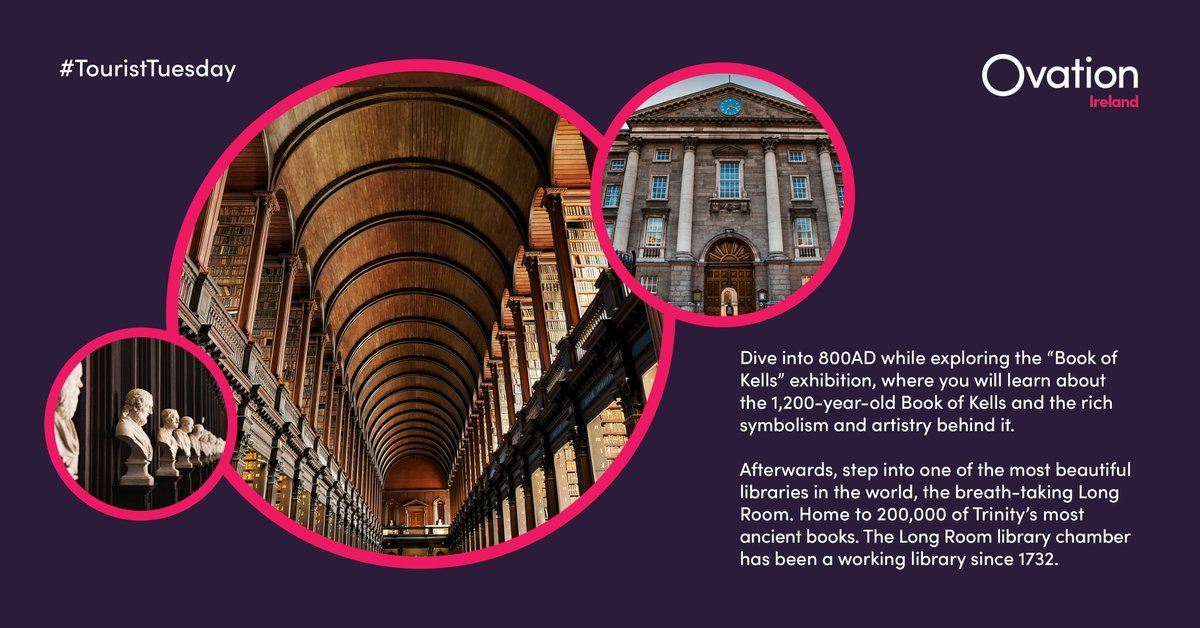 The Book of Kells, Trinity College Dublin 📜

#OvationIreland #TouristTuesday #VisitIreland #Dublin #BookOfKells #IrishHistory #DublinCity #TrinityCollegeDublin