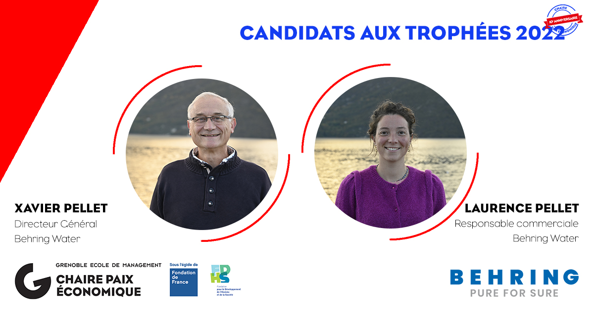 [#TROPHÉES2022]
20 candidats concourront aux #Trophées de la #Paixéconomique le 6 décembre 2022 !

Découvrez les septièmes #candidats, Xavier Pellet Directeur Général de <a href="/BehringWater/">Behring Water</a> et Laurence Pellet Responsable commerciale de <a href="/BehringWater/">Behring Water</a>
&gt;&gt; bit.ly/3LPqX60