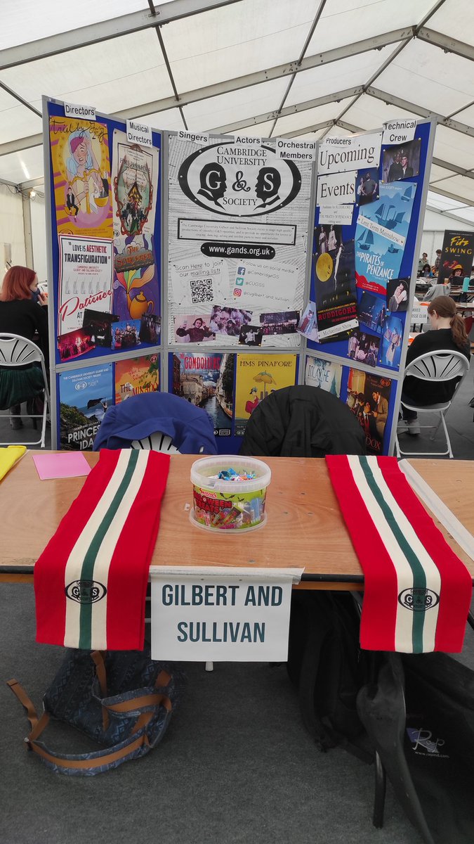 CUGSS's tweet image. Hello and welcome to everyone starting at Cambridge, and welcome back to everyone else!
Do you love theatre? Do you love pub trips? Then we're the society for you! Come and find out about us at the Freshers Fair blue tent today or tomorrow between 10 and 4! We have sweets 🍬
