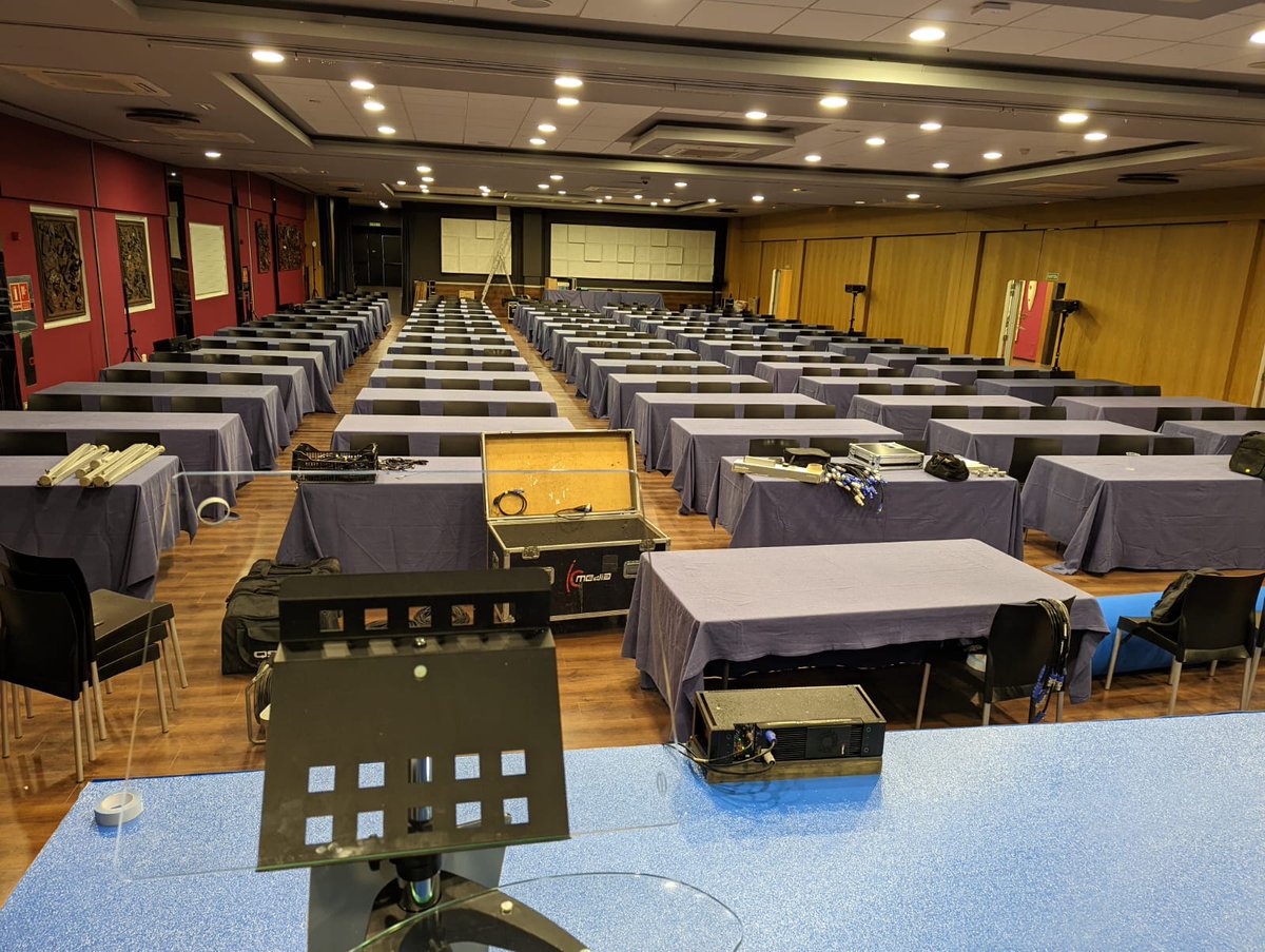 Final preparations are underway in setting up the congress hall for the 65th IPA World Congress in Spain 🇪🇸 #IPAWC2022