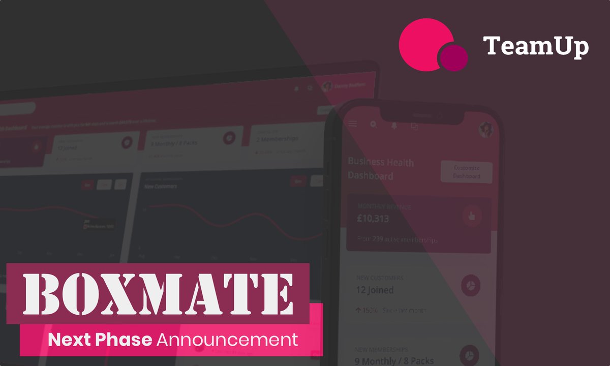 BoxMateApp's tweet photo. Introducing the Next Phase our Official Partnership with @TeamUp  🤝 
Expect a more seamless experience between both systems &amp; us working closely to align our future feature development!

https://t.co/IJVq1rBnwR🤝/ https://t.co/1cDOVliSzJ