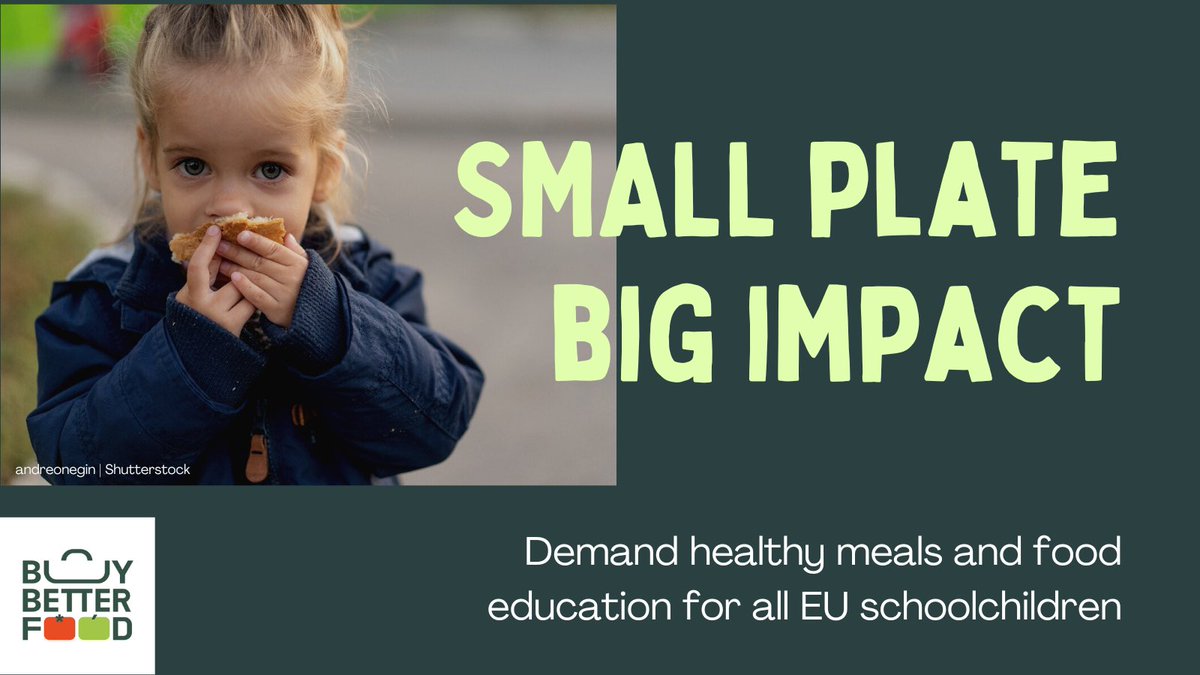 A quarter of all EU children are at risk of poverty or social exclusion. Tell the EU commission this needs to change. All children deserve a healthy meal at school and good food education. #foodeducation #schoolfood #SmallPlateBigImpact #EUFarm2Fork 

👉 secure.avaaz.org/community_peti…
