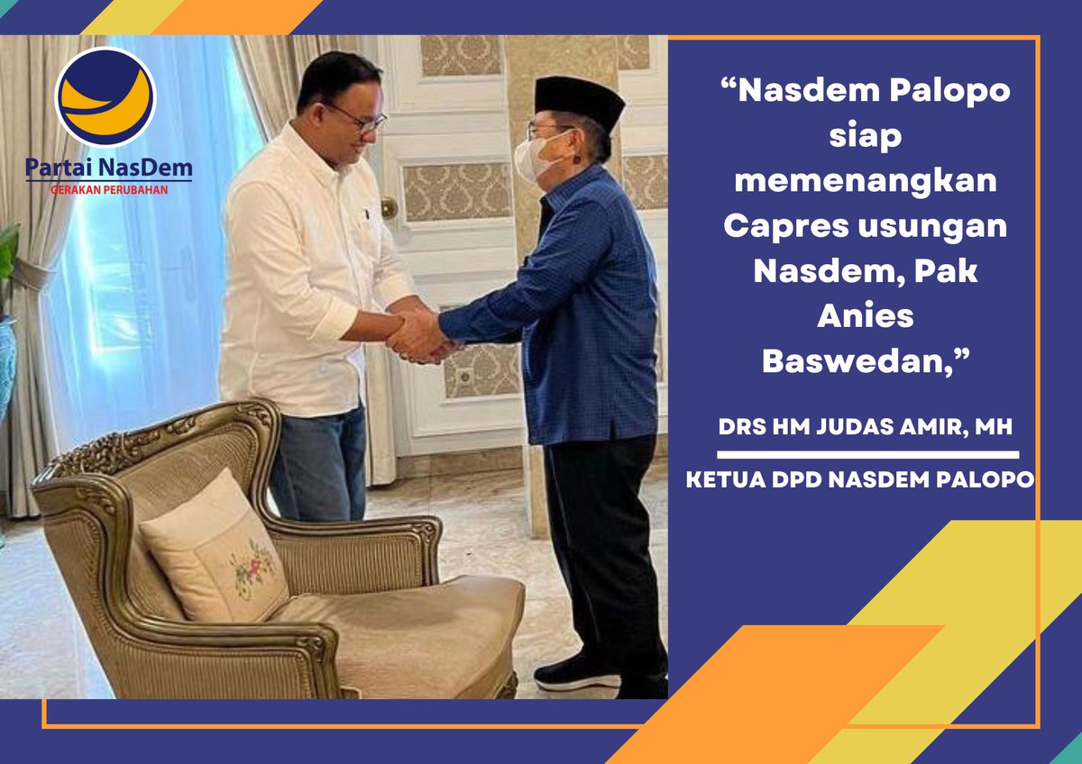 dpdNasdemplp's tweet photo. NASDEM PALOPO SIAP MENANGKAN ANIES BASWEDAN SEBAGAI CAPRES 2024

@NasDem_Sulsel77
@NasDem

#NasDemBersamaRakyat
#NasDemSulawesiSelatan
#Rusdimasse https://t.co/s6TexXFQKu