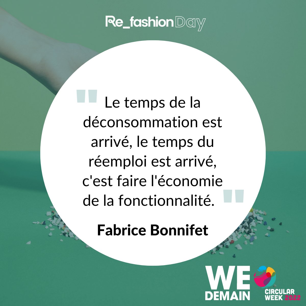 RefashionEcoorg's tweet photo. #RefashionDay 👉 En direct de la table ronde "#Recyclage industriel : zoom sur les bonnes pratiques" avec @FBonnifet @GroupeBouygues, @SophCornou  @Refashion, Amandine Langlois Pierre Plume et Guillaume Blanchoz WxRAutomotive https://t.co/rshCaQsCNr