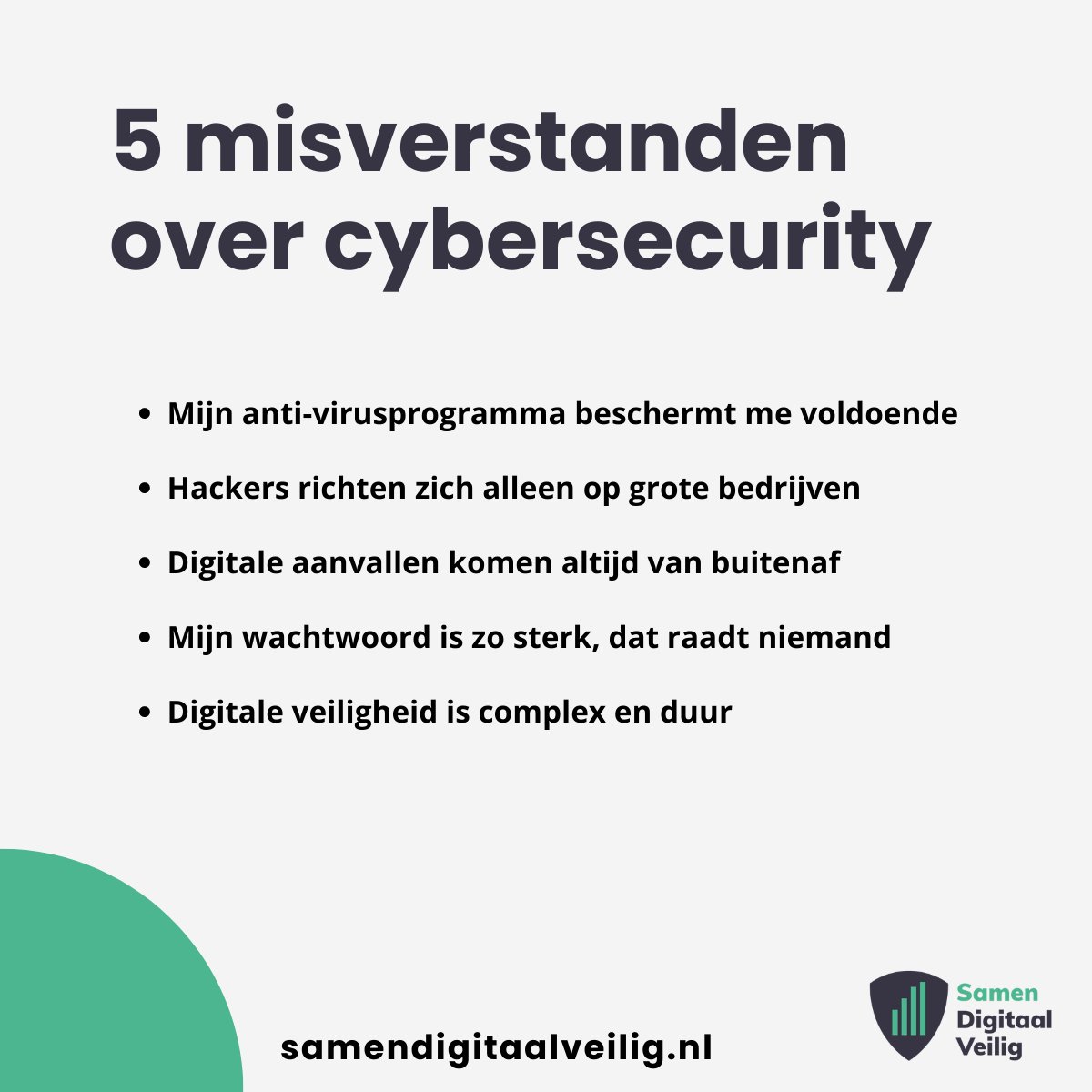 Herken jij jezelf in een of meerdere misverstanden over cybersecurity? Of ben jij helemaal up-to-date met je kennis over digitale veiligheid? Lees meer op kvgo.nl/misverstanden-…