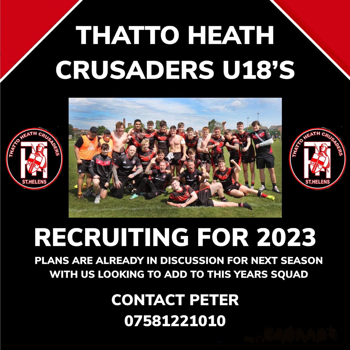 Plans are already in discussion for next season.... 
<a href="/ThattoRugby/">Thatto Heath Crusaders</a>