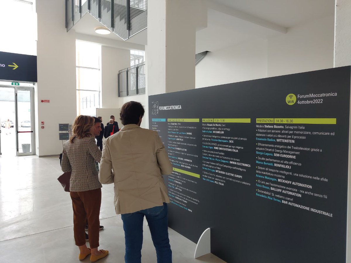 Grande partecipazione a Forum #Meccatronica! Stanno iniziando le sessioni parallele Progettazione e Produzione. 
Leggi il programma: forumeccatronica.it/132/programma