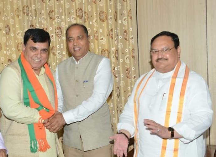 Suresh Chandel, back in BJP, घर  वापसी  या  लौट  के  बुद्धू  घर  को  आये . #jpnadda #Jairamthakurbjp #Bjphimachal