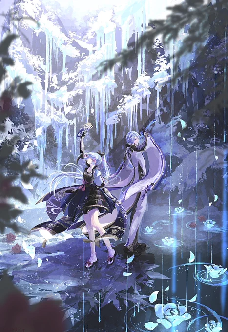 #あなたのあお色の作品を見せてください原神くんのあお 