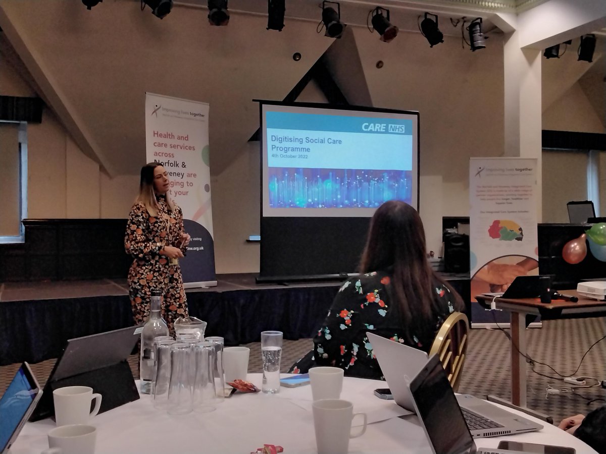 Not a dry eye in the house after hearing the fabulous #DigitalSocialCare user story presented by Caroline Day from <a href="/NHSTransform/">Transforming health and care</a>. Lots of key benefits for care providers to think about too 
#AdultSocialCare #DigitalSocialCareRecords
@DigiSocialCare <a href="/nandwics/">Norfolk and Waveney Integrated Care System (ICS)</a> <a href="/NHSDigital/">NHS England Transformation</a>