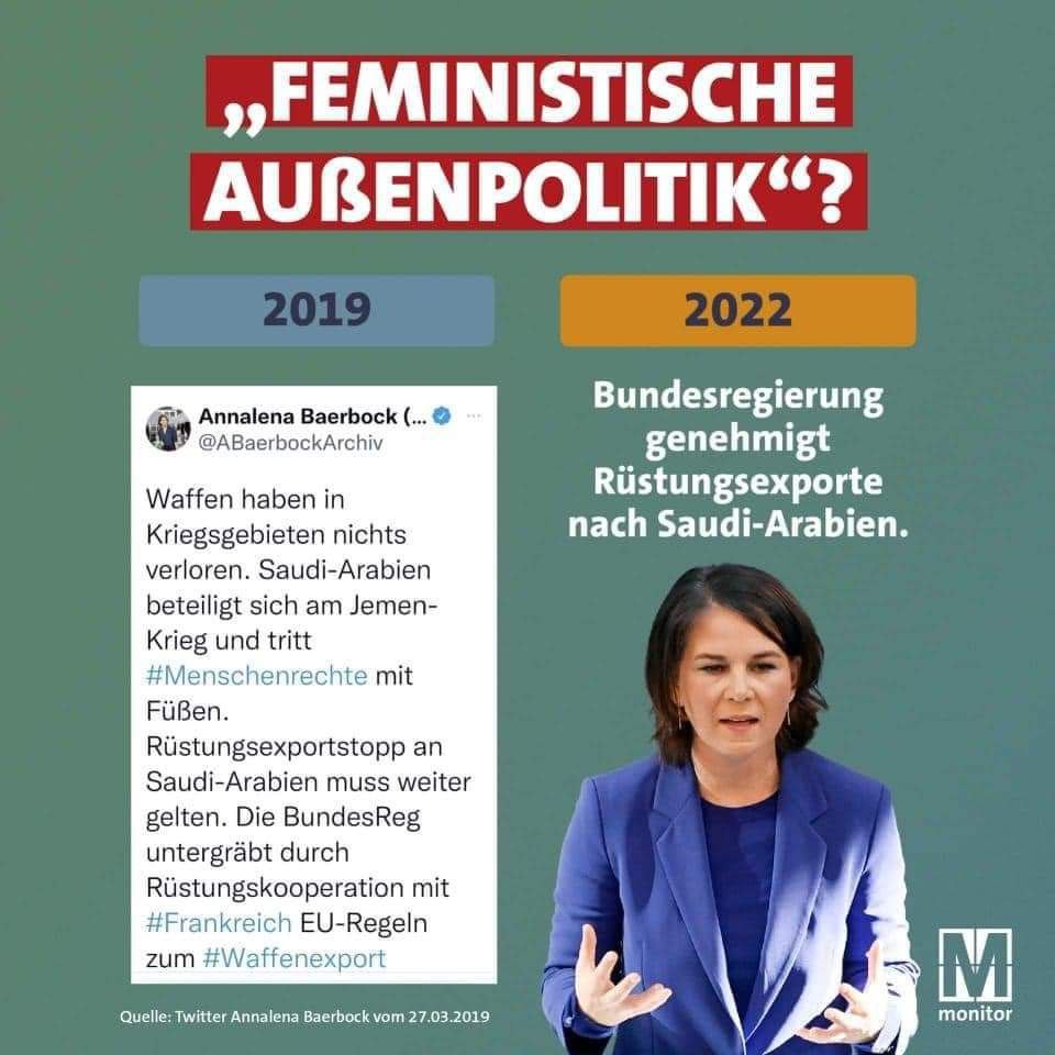 Kriegstreiber Baerbock.