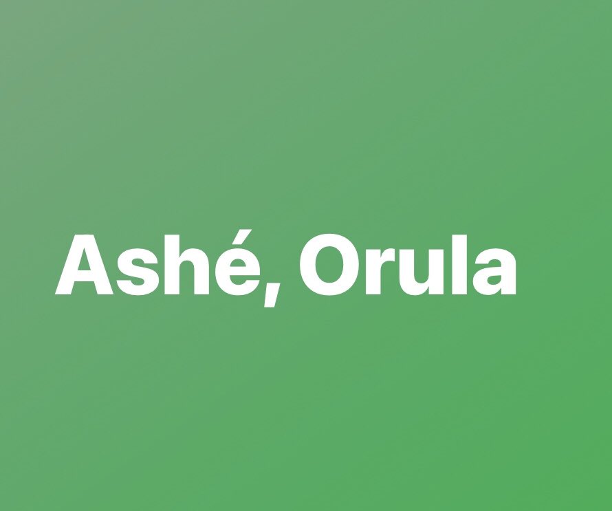 Para nuestra gente, para Cuba. Ashé, Orula