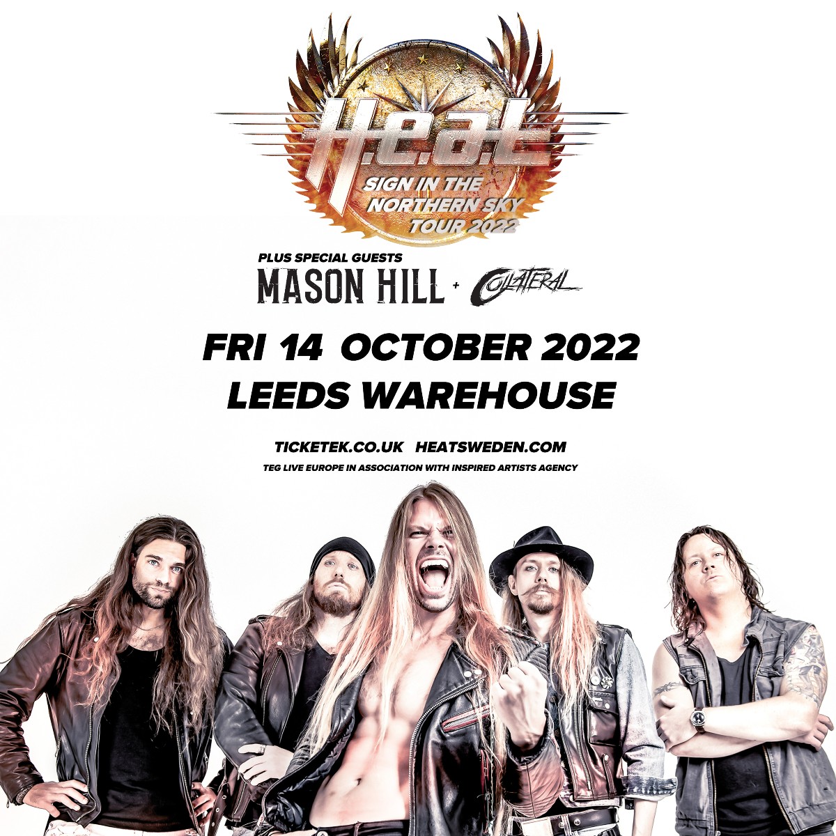Final Call 🔥
Come see <a href="/heatsweden/">H.E.A.T</a>  Sign In The Northern Sky Tour this October in Leeds 🤘
🎟️ Grab the final few tickets here: bit.ly/3Ea6R4K