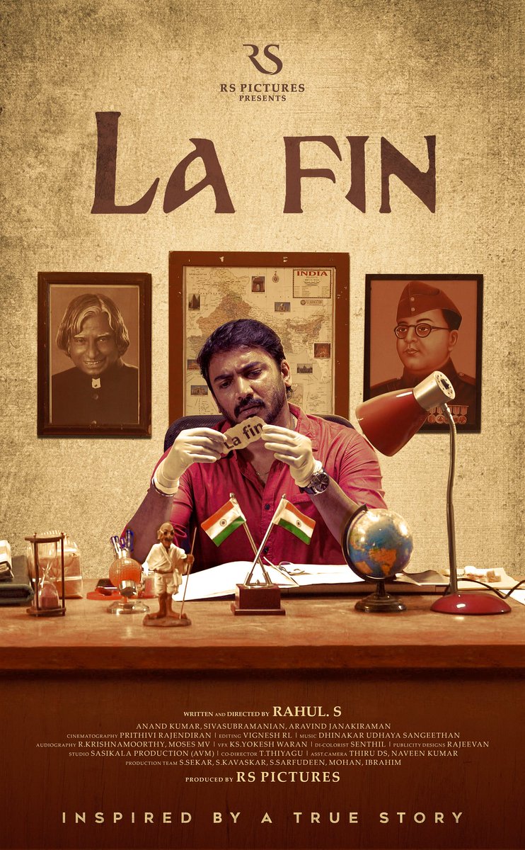 rahulsakthivel3's tweet photo. First Look Poster of La Fin. Thanks to the Entire La Fin Team &amp; Friends ❣️
#LaFin
#RSPictures
#Indiaglitz https://t.co/0RjbsW4AJQ