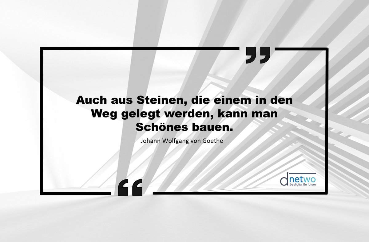 dnetwo1's tweet photo. Unser Zitat der Woche! 🙌
____________________________________________

#Weg #Steinen #Erfolg #Motivation #Schönes #Germany #Deutschland #Business #team #Dienstag #Zitat #Oktober #Industrie #IT #Internet #Entwicklung #Zukunft https://t.co/ykssaTOobo