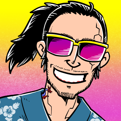 サイバーパンクREDのPCを描きました。乱痴気騒ぎを愛するロッカーボーイなりよ 