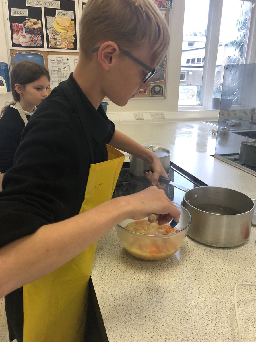 HomeHuntly's tweet photo. Corey has made a lovely soup. He is just away to test for readinesss, taste, adjust with seasoning, blend and adjust consistency. Excellent work. https://t.co/bIeFg5alv6