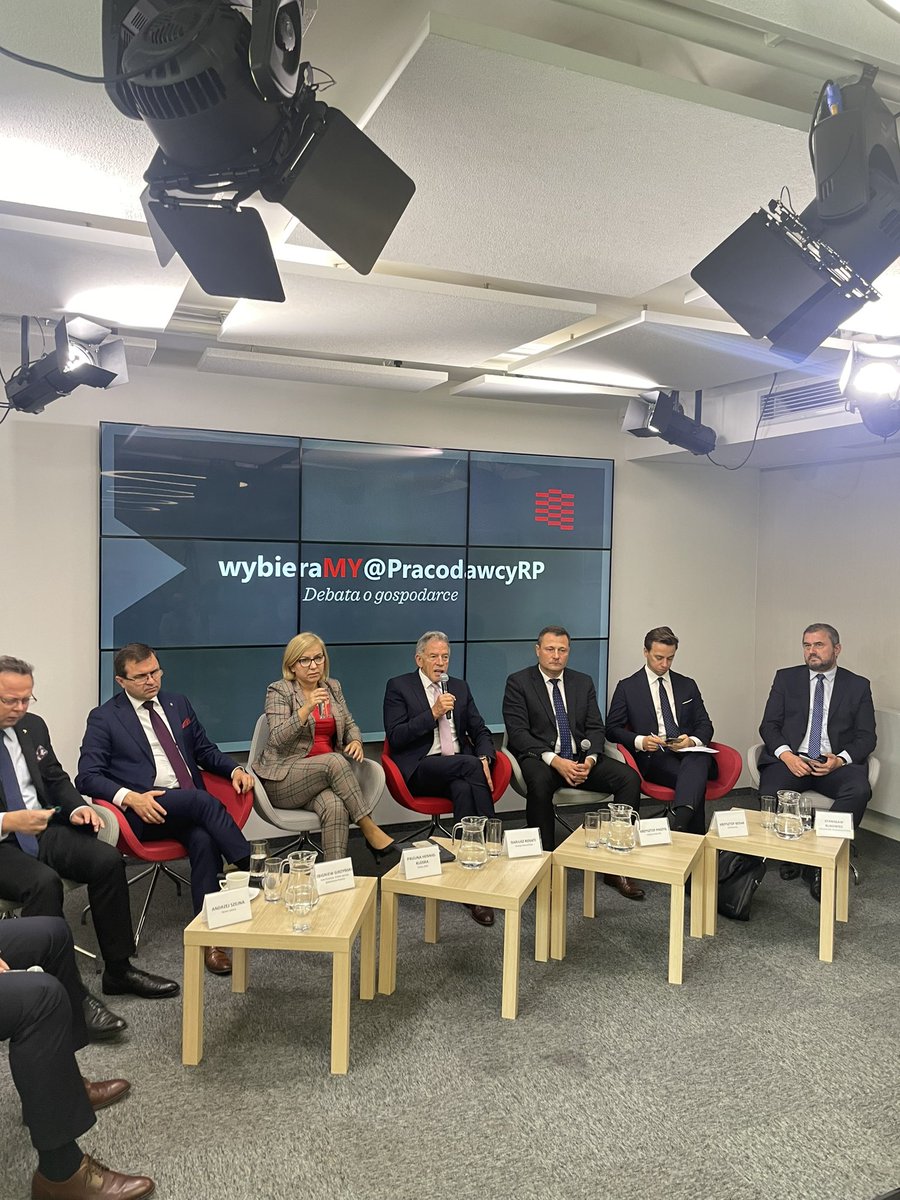 Ruszyliśmy z pierwszą debatą w ramach wybieraMY@pracodawcyRP Dzisiaj o gospodarce. <a href="/AndrzejSzejna/">mec. Andrzej Szejna</a> <a href="/DariuszRosati/">Dariusz Rosati</a> <a href="/girzynski/">Zbigniew Girzyński</a> <a href="/KrzysztofPaszyk/">Krzysztof Paszyk</a> <a href="/krzysztofbosak/">Krzysztof Bosak 🇵🇱</a> <a href="/Stan_Bukowiec/">Stanisław Bukowiec</a> <a href="/__Lewica/">Lewica</a> <a href="/pisorgpl/">Prawo i Sprawiedliwość</a> <a href="/Polska2050_live/">Polska 2050 Live 🇵🇱 🇪🇺🌍🌱🐾</a> <a href="/Platforma_org/">PlatformaObywatelska</a> <a href="/NKonfederacja/">Nowa Konfederacja</a> <a href="/Porozumienie__/">Porozumienie dla Demokracji</a>