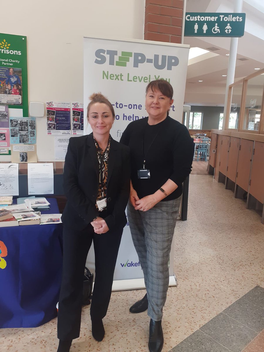 SharonBooth321's tweet photo. Call in to see the Step Up team in Morrison's, Pontefract today, to chat about gaining support with finding work, training, voluntary opportunities, housing, finances, benefits, health and more.
#sbStepUp #support #wakefielddistrict https://t.co/hWlBsuQ0io