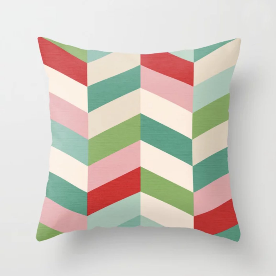 DominiqueVari's tweet photo. NEW Festive Chevron Pattern Mini - Red, Green &amp; Pink Throw Pillow >> https://t.co/uwI5p3nhVZ    #festivedecor #christmasdecor #christmasgift #chevronpattern #midcentury #geometry #modern #redandgreen #moderndecor #abstract #dominiquevari #society6 https://t.co/KE7S8cpjiN