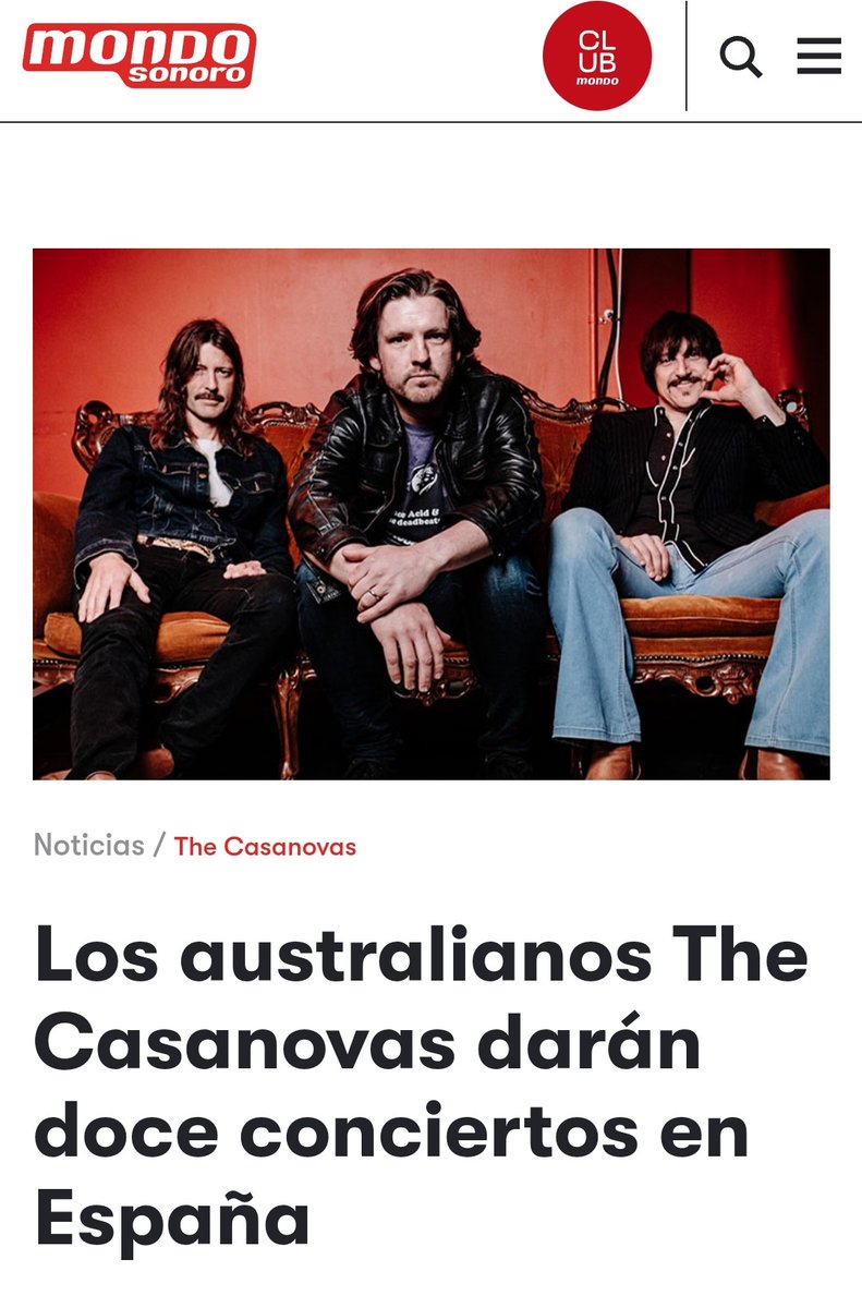 THE CASANOVAS x <a href="/mondo_sonoro/">Mondo Sonoro</a> 😉
