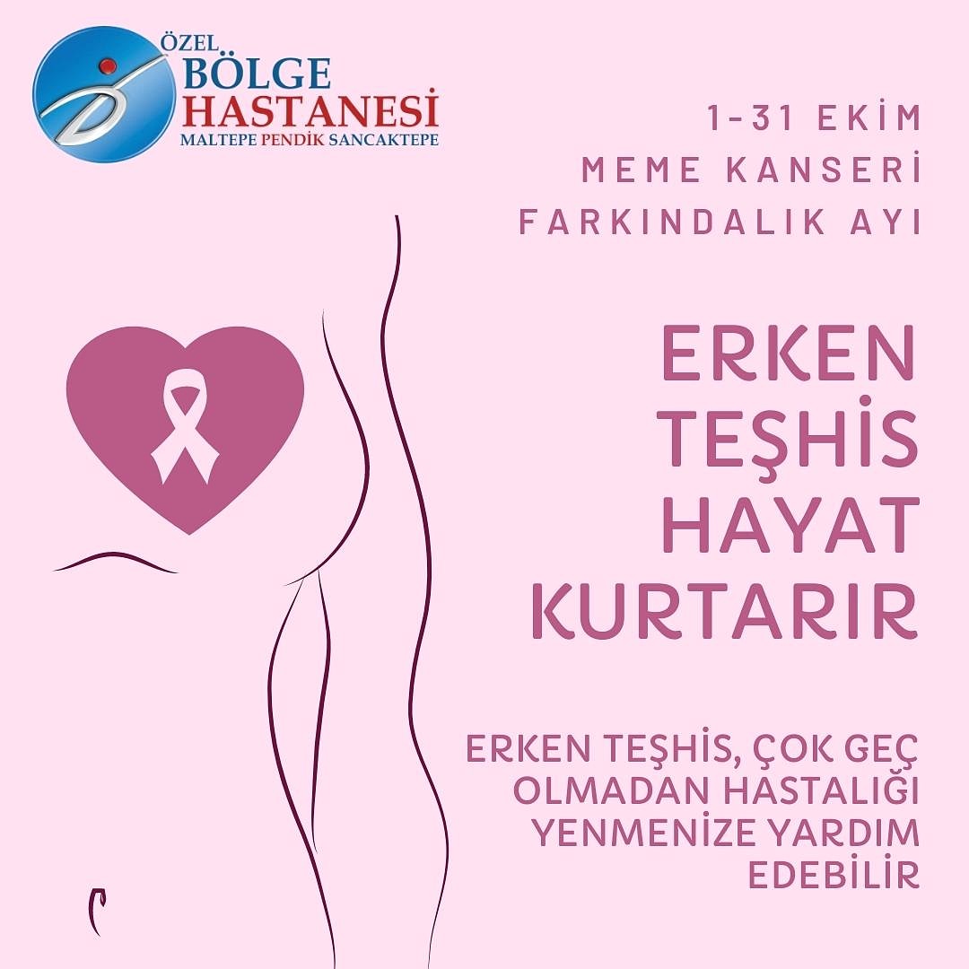 Meme kanserinin en sık rastlanan belirtisi memede ağrısız bir kitlenin varlığının farkedilmesidir. Erken teşhis için kendinize veya hekiminize görünmeyi ihmal etmeyin.

Daha fazla bilgi için :
📞 444 1 455
🌐 Bolgehastanesi.com

#memekanserifarkındalıkayı