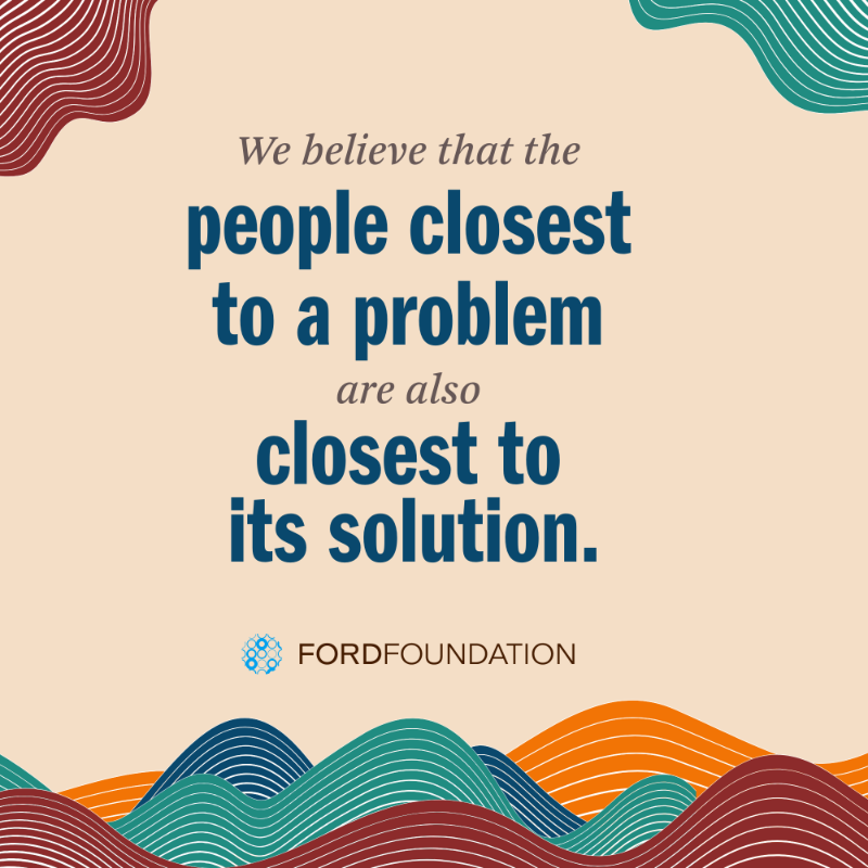 darrenwalker's tweet photo. It’s time for a new model of philanthropy in the Global South. 

I’m thrilled to introduce #WeavingResilience, @FordFoundation’s new initiative to strengthen #CivilSociety by fortifying organizations and leaders driving change in 12 countries.